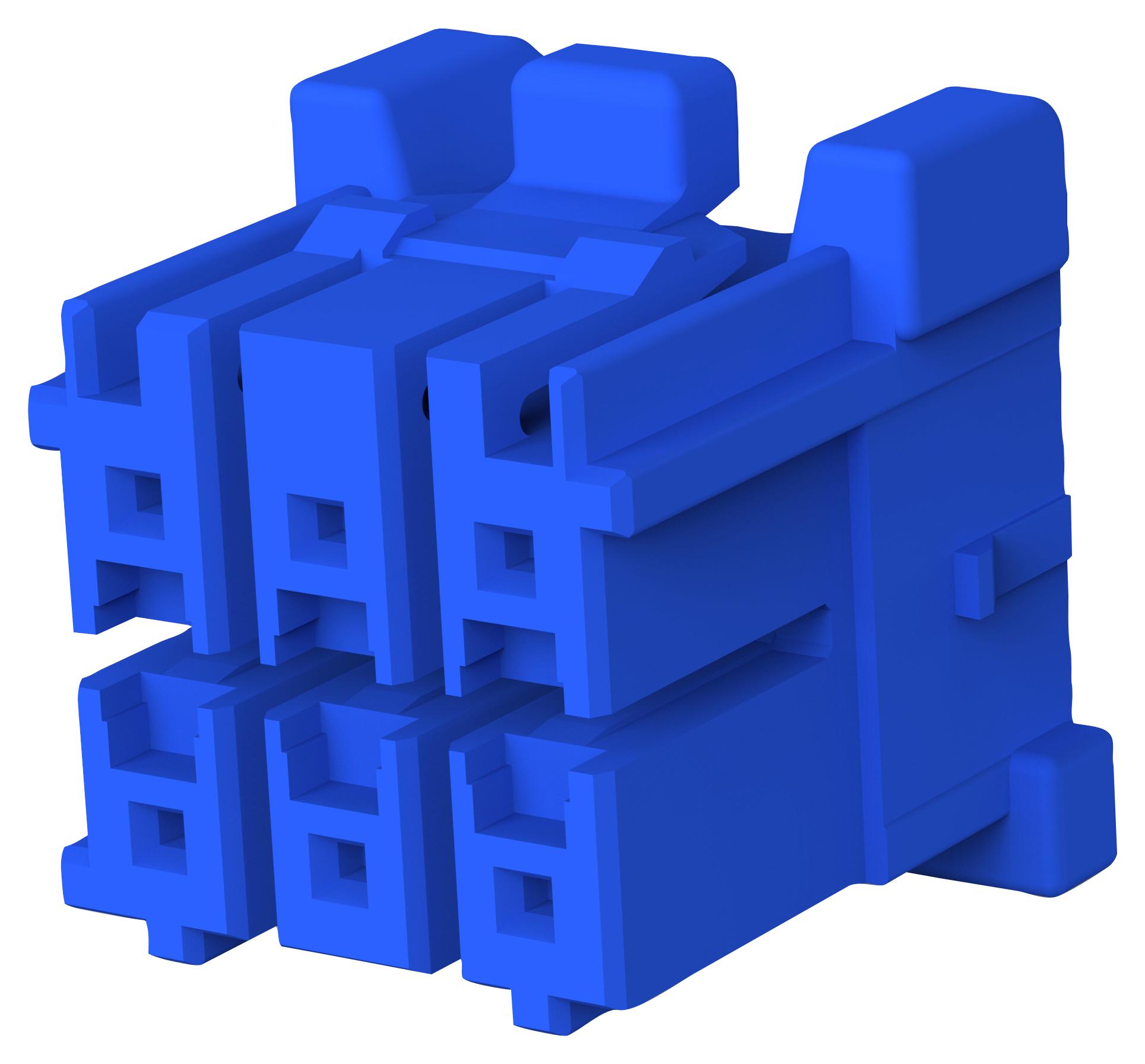 2-1971905-3 CONN HOUSING, HEADER, 6POS, 2ROW, 3.3MM TE CONNECTIVITY