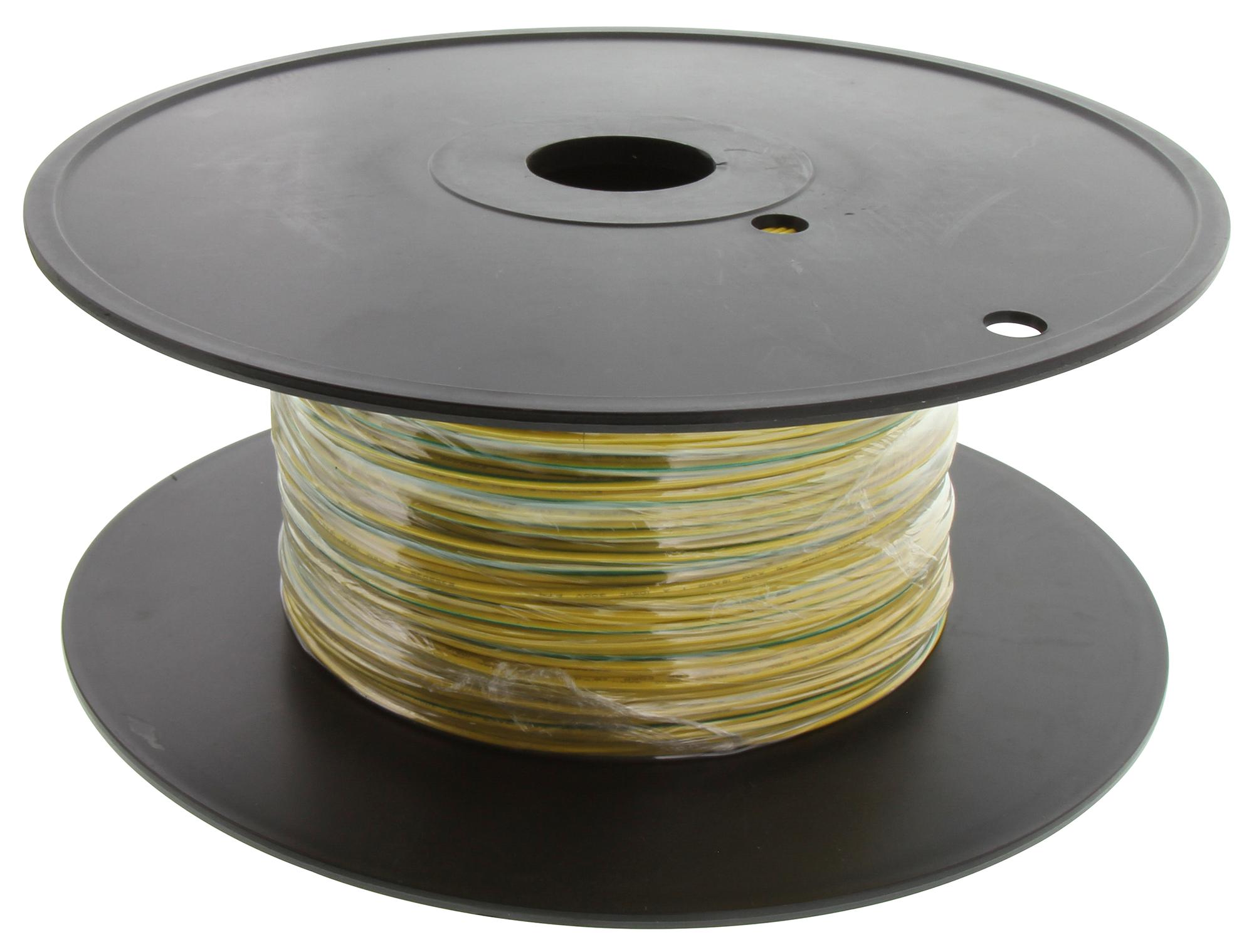 PP002306 HOOK-UP WIRE, 18AWG, YEL/GRN, 305M, 300V PRO POWER