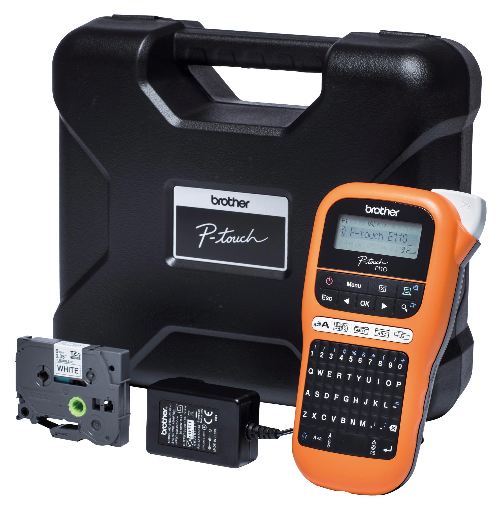 PTE110VP HANDHELD LABEL PRINTER, THERMAL TRANSFER BROTHER