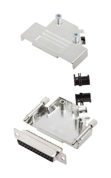 L17D45ZK25+L77SDB25S D SUB CONNECTOR, RCPT, 25POS, SOLDER AMPHENOL ICC