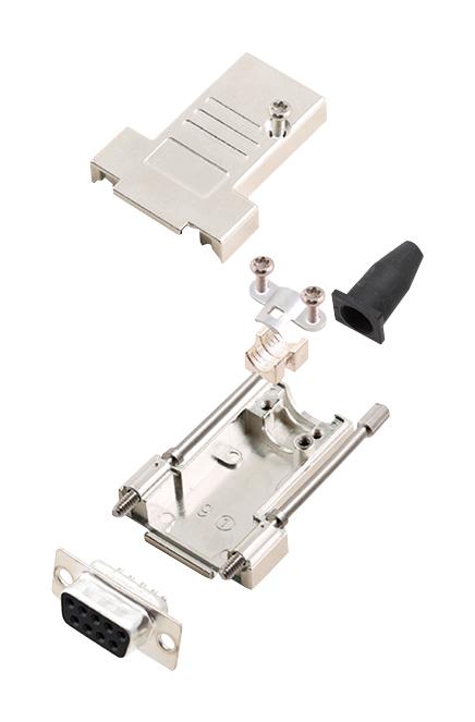 L17DTSL09-RG-LJS-T+L77SDE09S D SUB CONNECTOR, RCPT, 9POS, SOLDER AMPHENOL ICC
