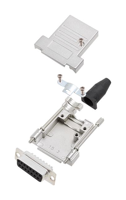 L17DTSL15-RG-LJS-T+L77SDA15S D SUB CONNECTOR, RCPT, 15POS, SOLDER AMPHENOL ICC