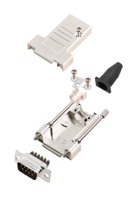 L17DTSL09-RG-LJS-T+L717DE09PST D SUB CONNECTOR, PLUG, 9POS, SCREW AMPHENOL ICC