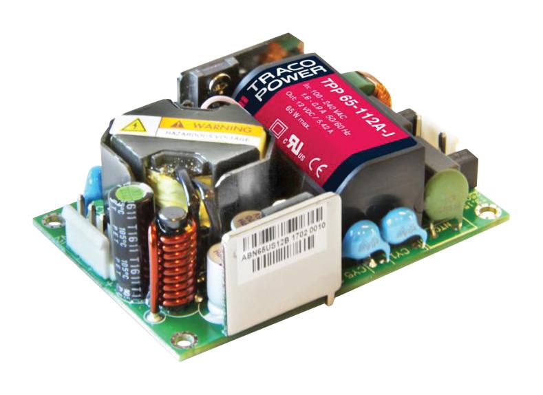 TPP65-105A-J POWER SUPPLY, AC-DC, 5V, 10A TRACO POWER
