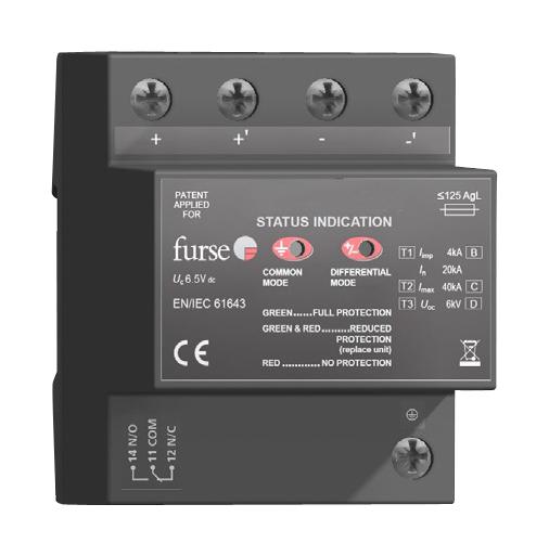 ESP DC12 D1 SURGE PROTECTOR, POWER, 1A, 12VDC, SCREW ABB - FURSE