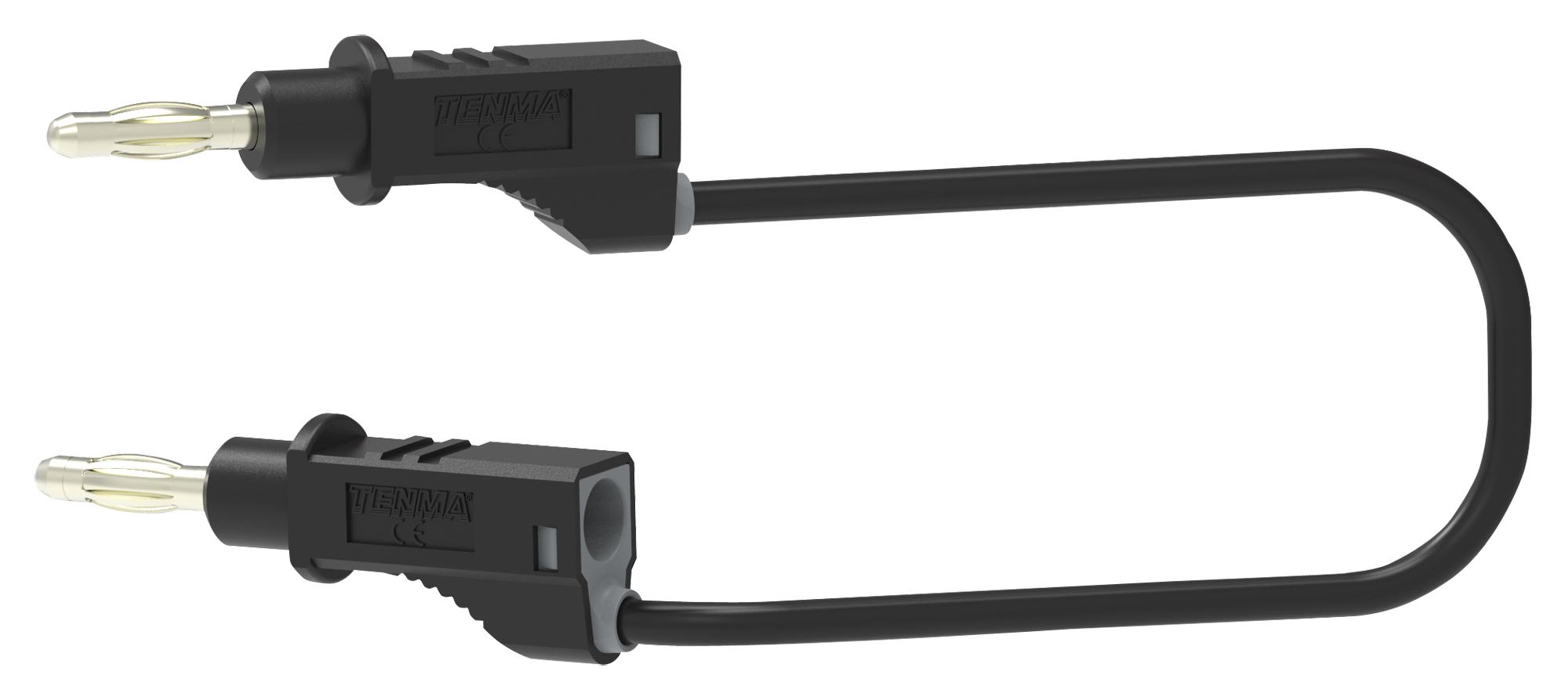 72-13924 TEST LEAD, 4MM STACK BANANA PLUG, 500MM TENMA