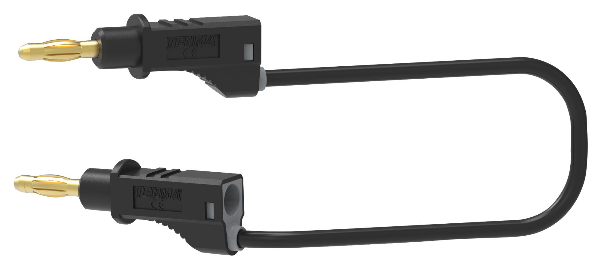72-13856 TEST LEAD, 4MM STACK BANANA PLUG, 250MM TENMA