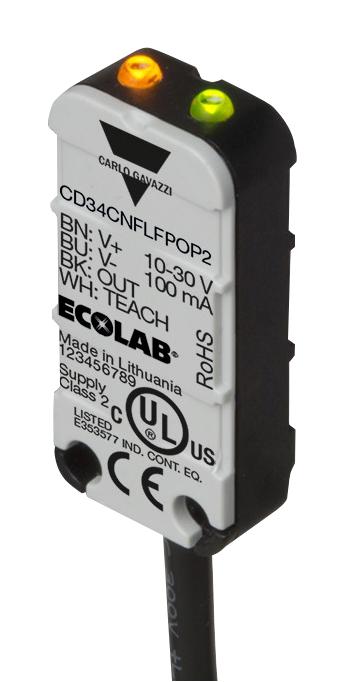 CD34CNFLFPOT5 CAPACITIVE SENSOR, PNP, 0.1A CARLO GAVAZZI
