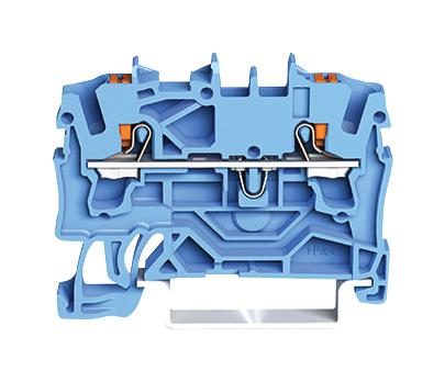 2202-1204 TERMINAL BLOCK, DINRAIL, 2WAYS, 12AWG WAGO