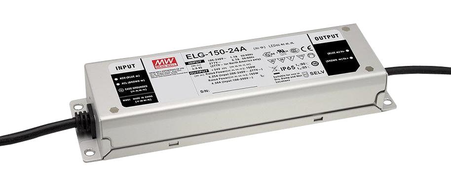 ELG-150-12A-3Y LED DRIVER PSU, AC-DC, 12V, 10A MEAN WELL