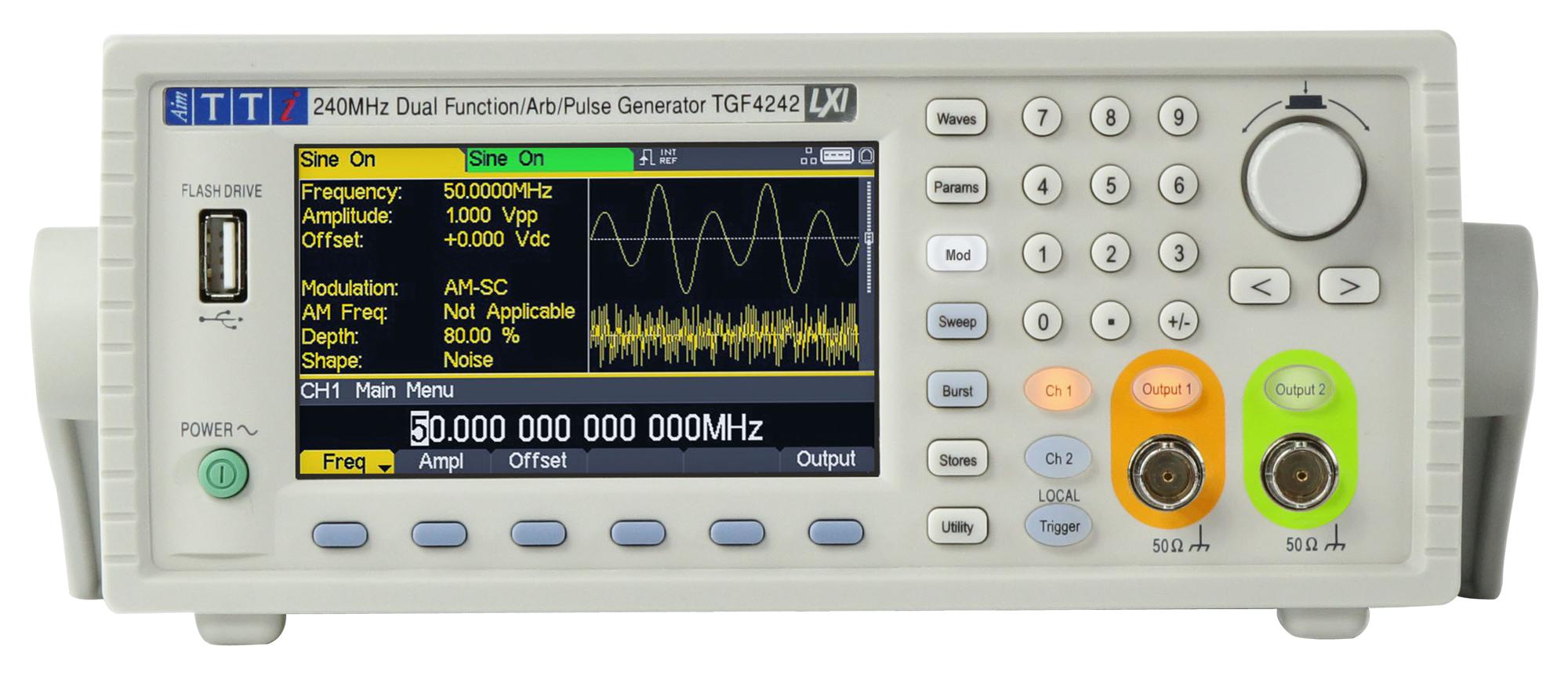 TGF4042 ARBITRARY/FUNCTION/PULSE GEN, 2CH, 40MHZ AIM-TTI INSTRUMENTS