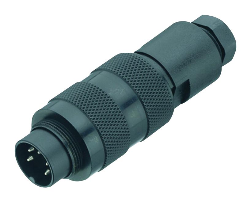 09-0121-25-06 CIRCULAR CONNECTOR, PLUG, 6POS, CABLE BINDER