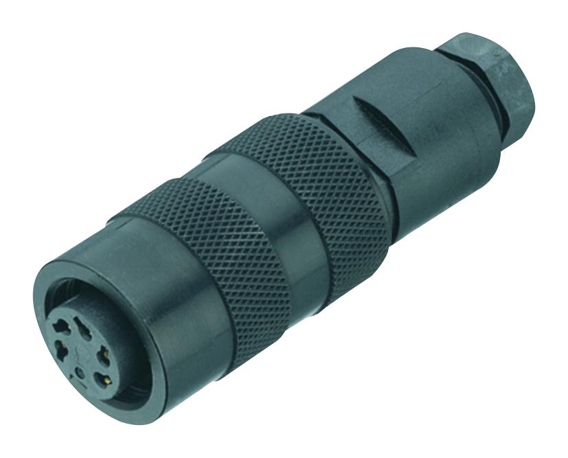 09-0122-25-06 CIRCULAR CONNECTOR, RCPT, 6POS, CABLE BINDER