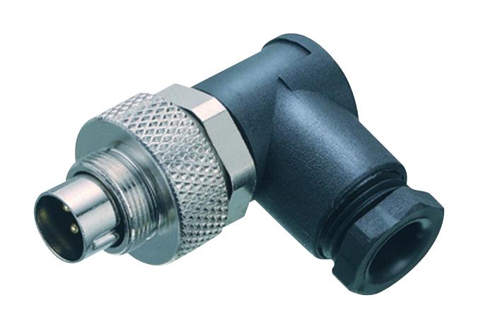99-0401-70-02 CIRCULAR CONN, PLUG, R/A, 2POS, CABLE BINDER