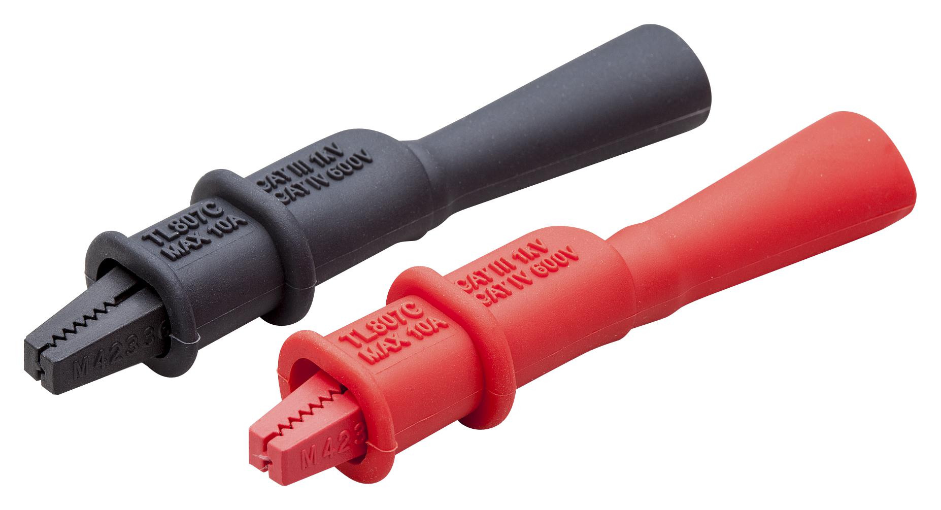 TA70 CONN, ALLIGATOR CLIP, 10A, 8MM, BLK/RED TELEDYNE FLIR