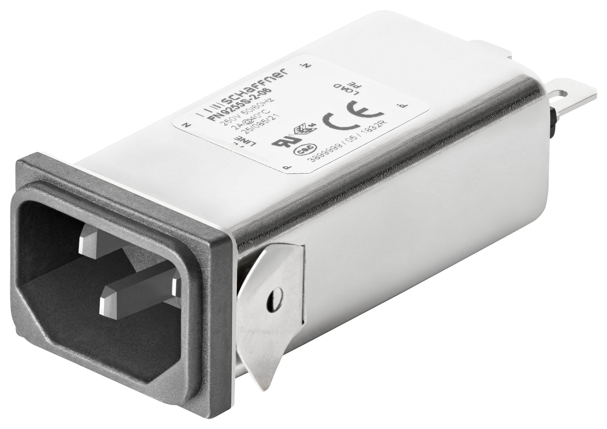 FN9255S-2-06 POWER LINE FILTER, 4.8MH, 2A SCHAFFNER