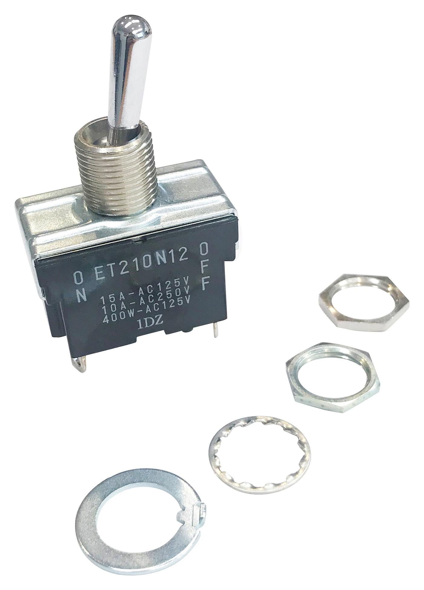 ET210N12-Z TOGGLE SW, DPDT, 10A, 125V, PANEL NIDEC COPAL ELECTRONICS