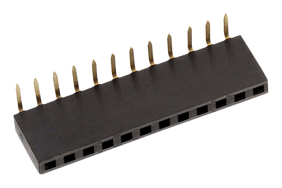 613010143121 CONNECTOR, HEADER, 10POS, 2.54MM, 1ROW WURTH ELEKTRONIK