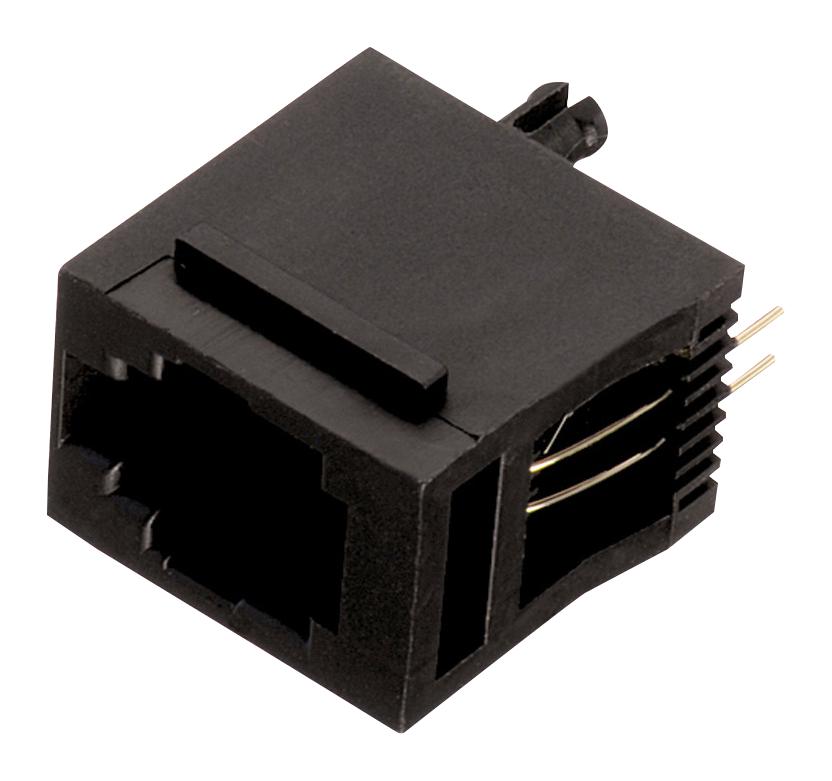 615004144121 MODULAR CONN, JACK, 6P4C, 1 PORT, TH WURTH ELEKTRONIK