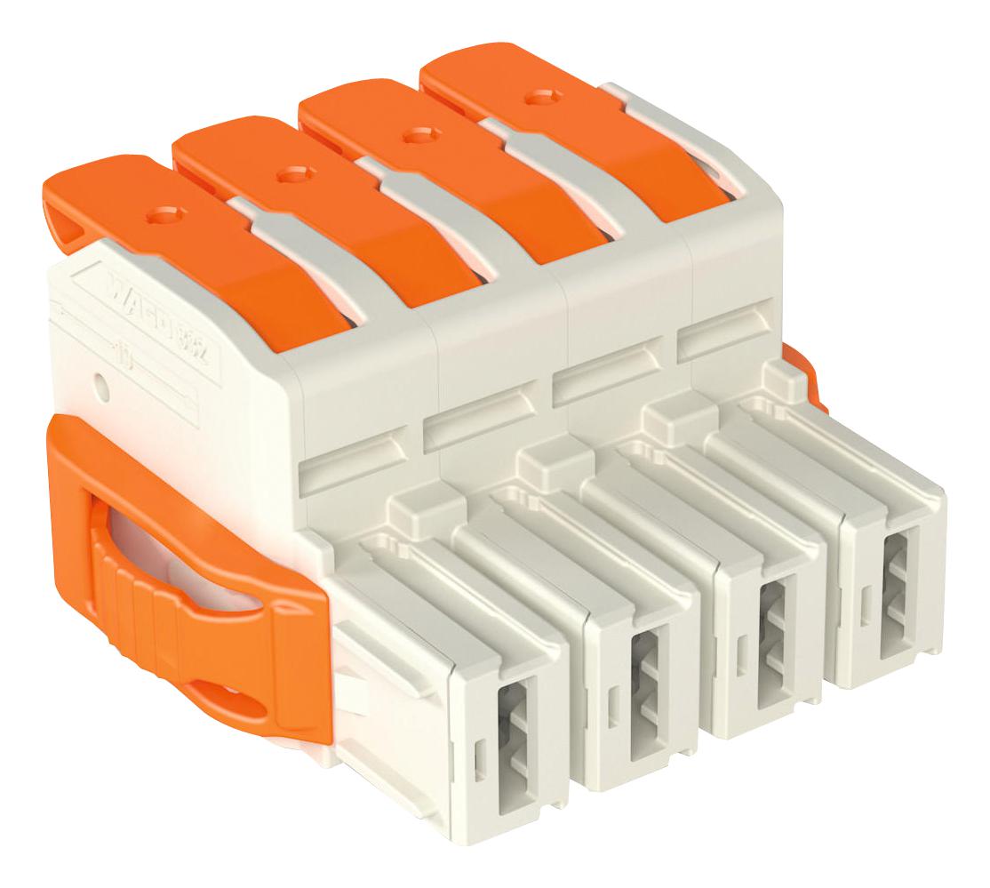 832-1102/037-000 TERMINAL BLOCK, PLUGGABLE, 2WAY, 4AWG WAGO