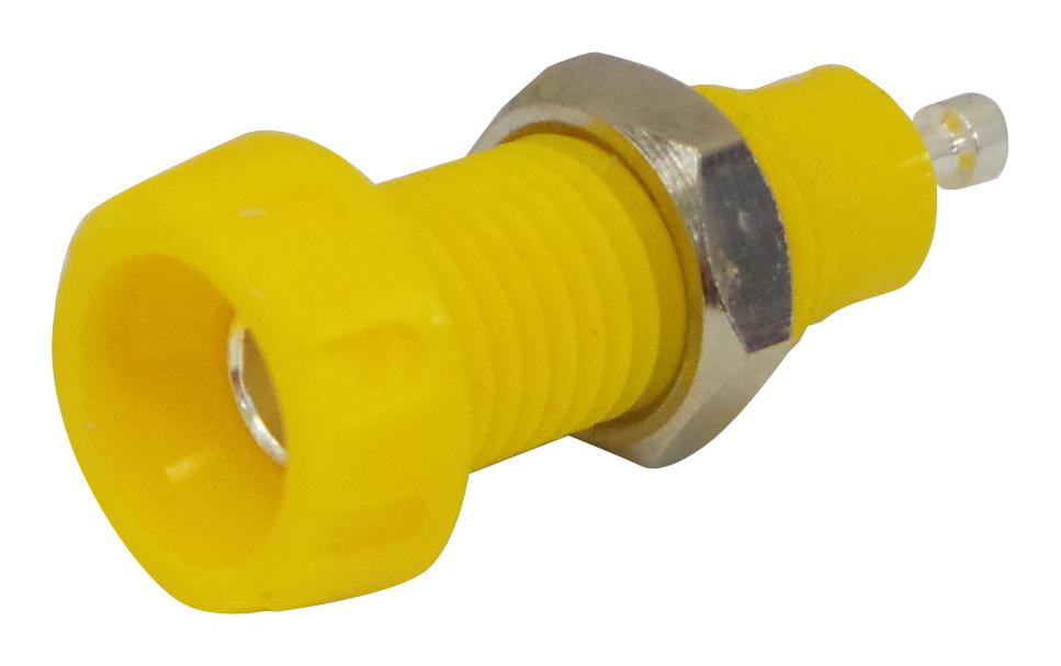 551-0700 CONN, BANANA, JACK, 10A, SOLDER, YEL DELTRON COMPONENTS