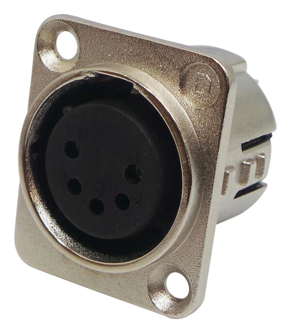 716-0501 XLR CONNECTOR, RCPT, 5POS, PANEL DELTRON COMPONENTS