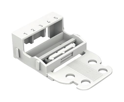221-505 MOUNTING CARRIER, WHITE, 5COND TB WAGO