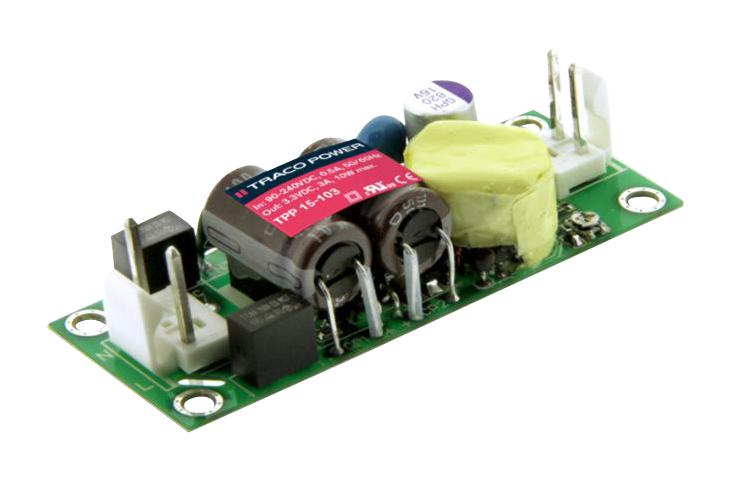 TPP 15-103A-J POWER SUPPLY, AC-DC, 3.3V, 4A TRACO POWER
