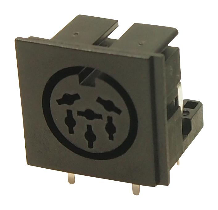 FC680806 DIN AUDIO/VIDEO CONN, JACK, 6POS, PCB CLIFF ELECTRONIC COMPONENTS