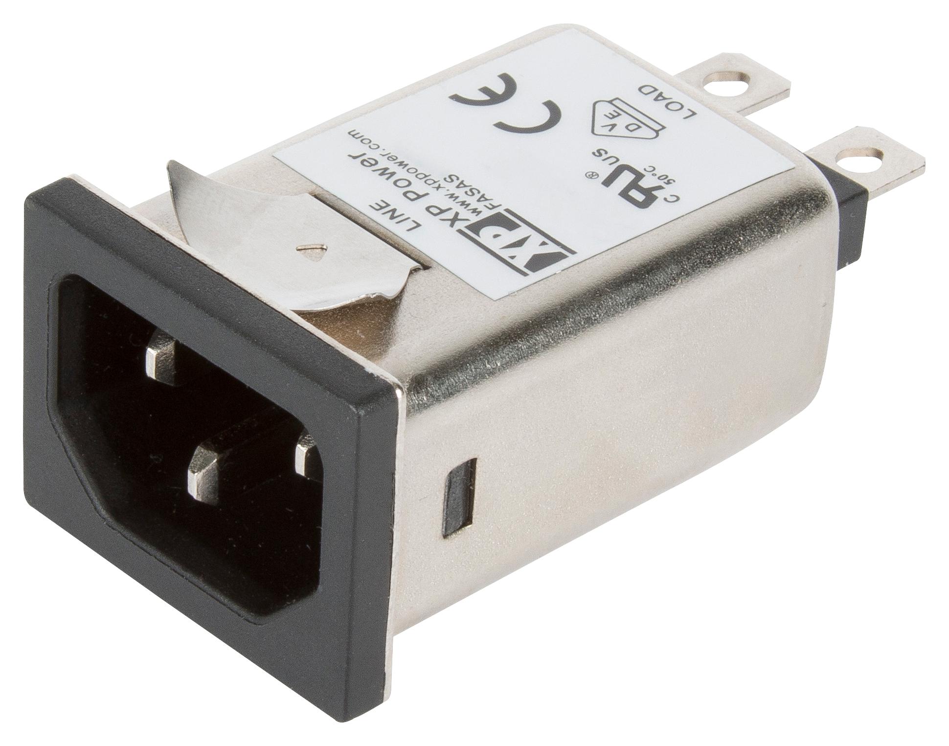 FASAS01PFR IEC FILTER, ITE, 6.5MH, 1A, QC XP POWER