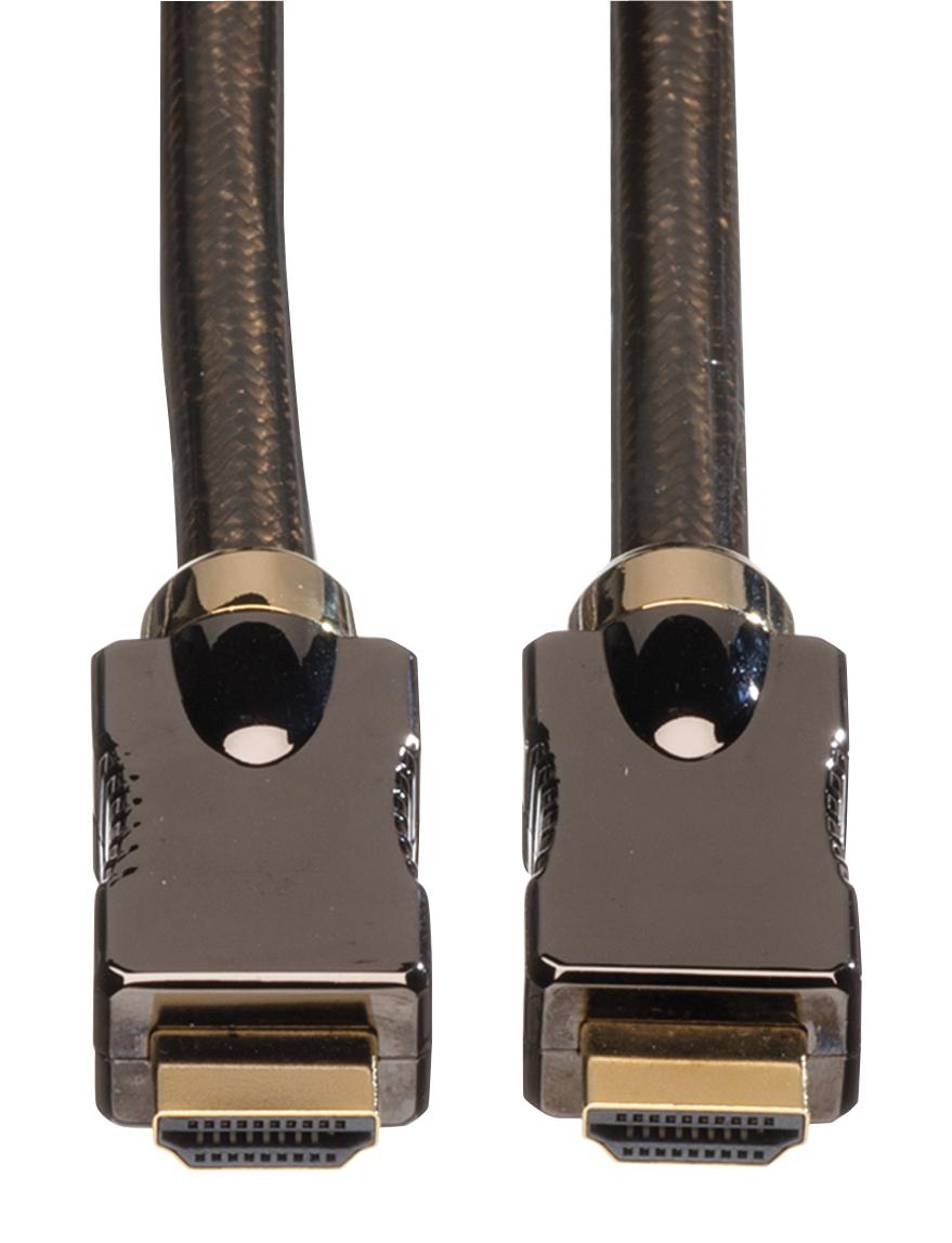 11.04.5682 CABLE, HDMI A PLUG-PLUG, 3M, BLACK ROLINE