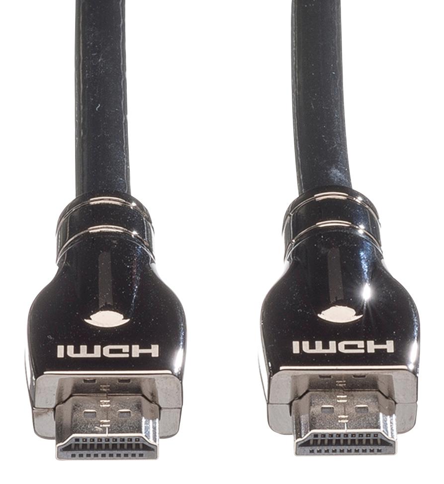 11.04.5685 CABLE, HDMI A PLUG-PLUG, 10M, BLACK ROLINE