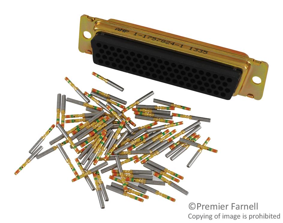1-1757824-1 HD-D SUB CONNECTOR, RCPT, 78POS, CRIMP AMP - TE CONNECTIVITY