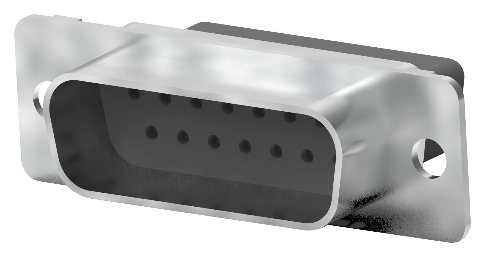 205206-9 D-SUB HOUSING, PLUG, 15POS, STEEL AMP - TE CONNECTIVITY