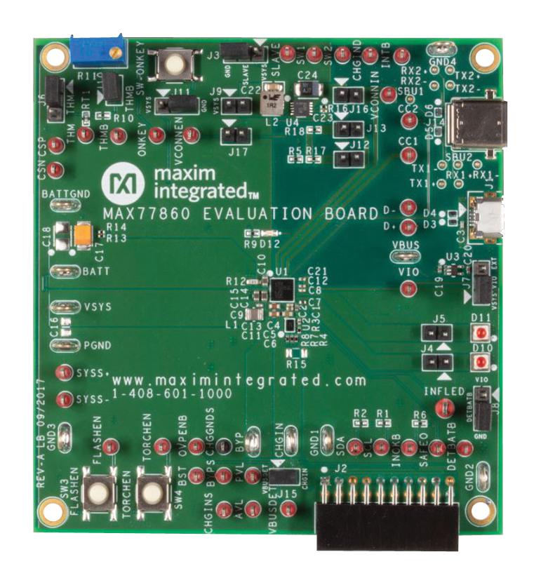 MAX77860EVKIT# EVAL KIT, LI-ION BATTERY CHARGER MAXIM INTEGRATED / ANALOG DEVICES