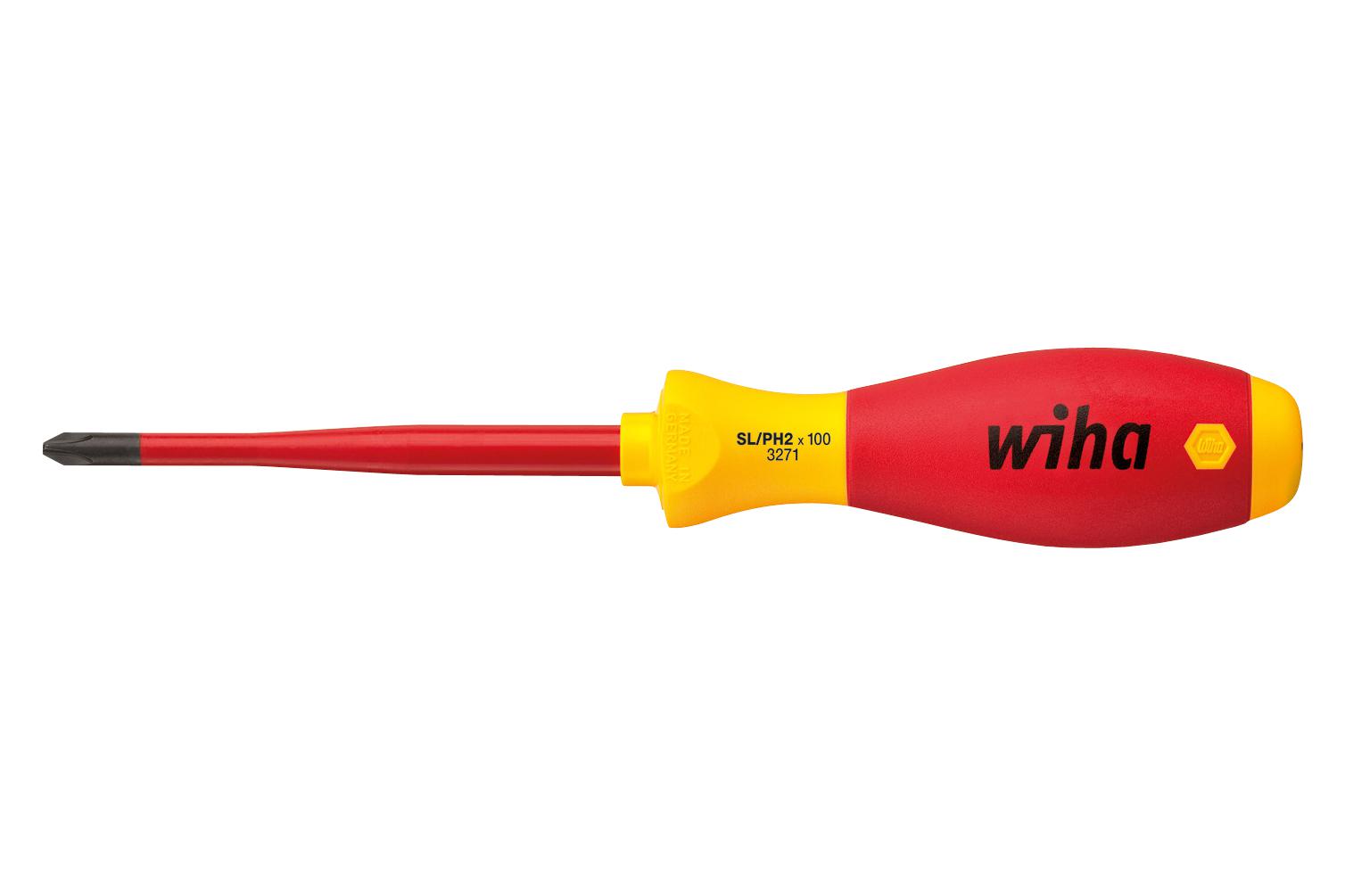 35503 SCREWDRIVER, SL/PH2, 100MM, 218MM WIHA