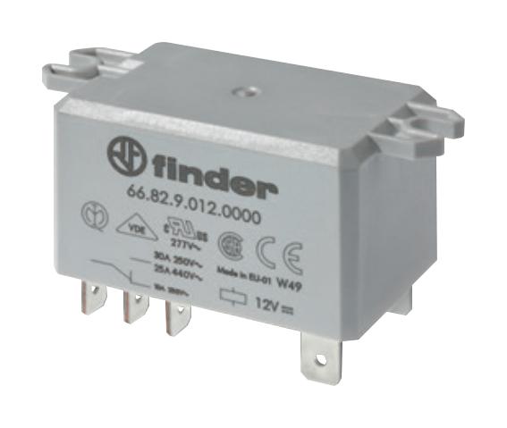 668290240600 POWER RELAY, DPST-NO, 24VDC, 30A, PANEL FINDER