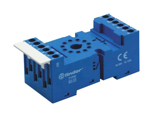 9022SMA RELAY SOCKET, 8P, 10A, PANEL/DIN RAIL FINDER