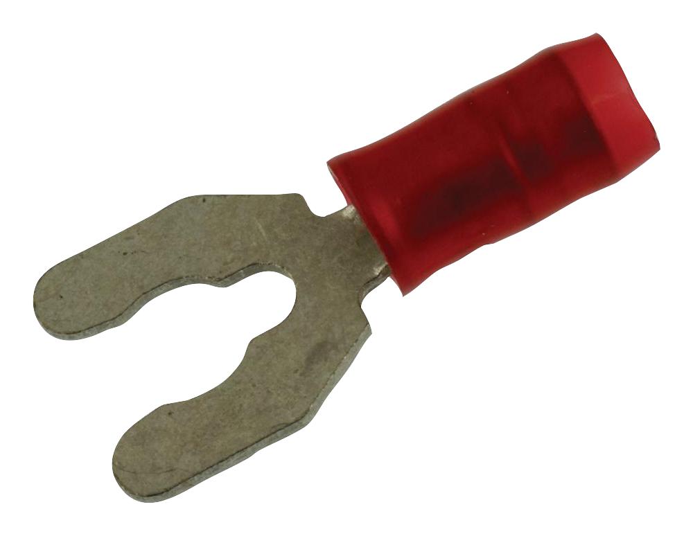 19099-0016 TERMINAL, FORK TONGUE, #10, RED, 18AWG MOLEX