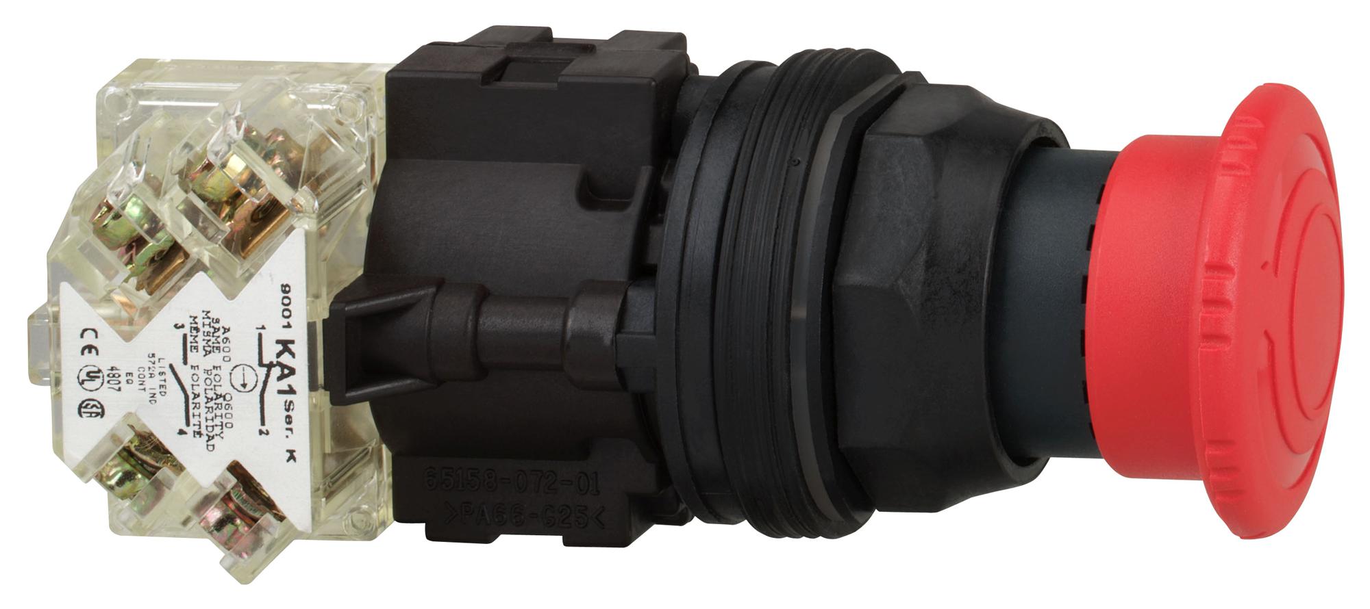 9001KR16H13 E-STOP SWITCH, SPST-NO/NC, 3A, SCREW SCHNEIDER ELECTRIC