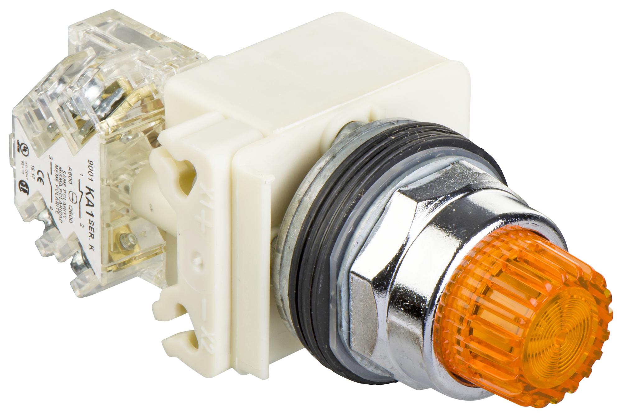 9001K2L38LYAH13 PB SWITCH, SPDT, 10A, 600VAC, PANEL SCHNEIDER ELECTRIC
