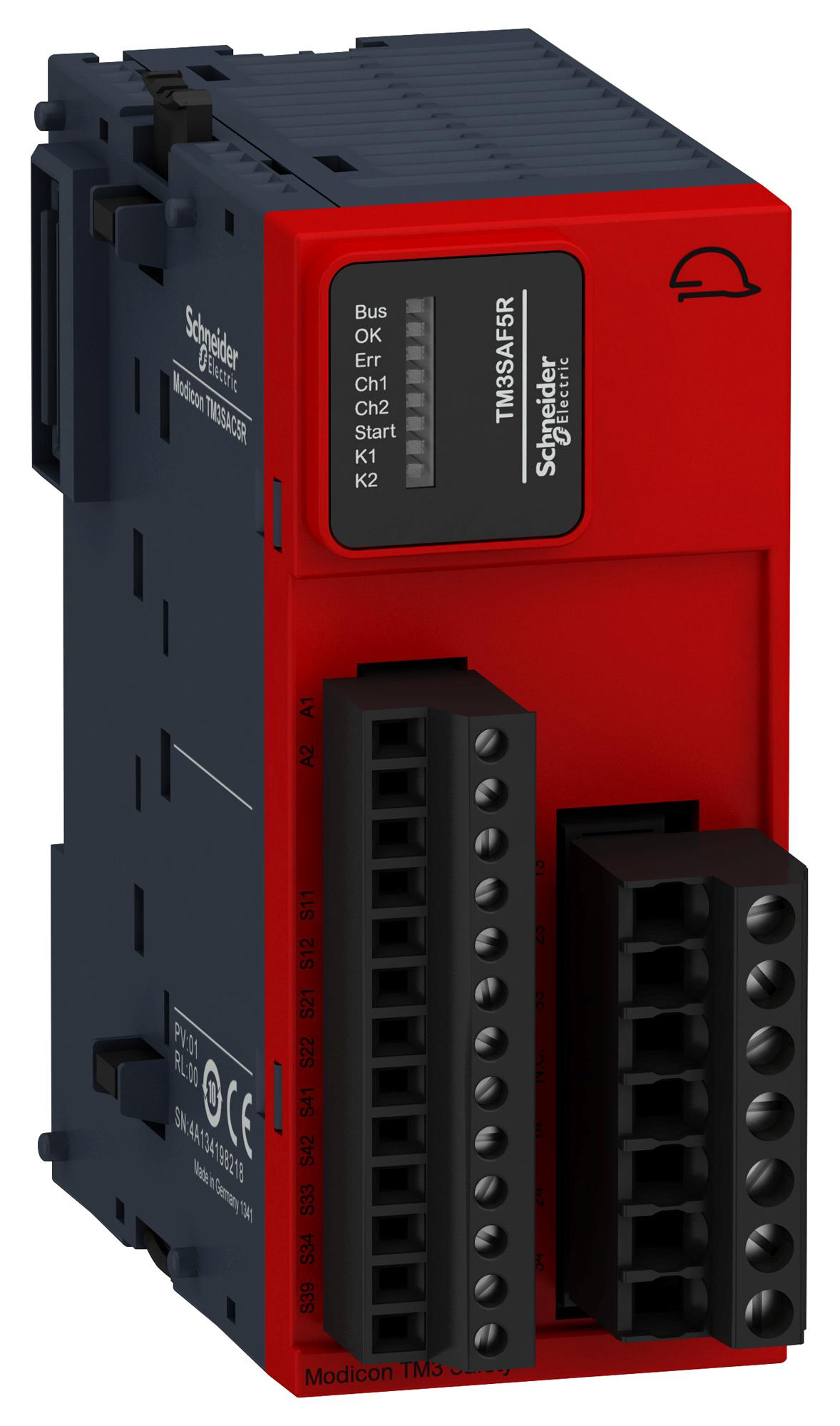 TM3SAF5R SAFETY MODULE, 10V, 0.1A, SCREW SCHNEIDER ELECTRIC