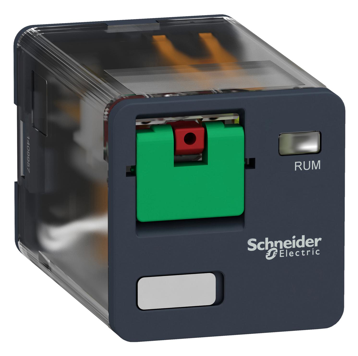 RUMC21B7 POWER RELAY, DPDT, 10A, 250VAC SCHNEIDER ELECTRIC