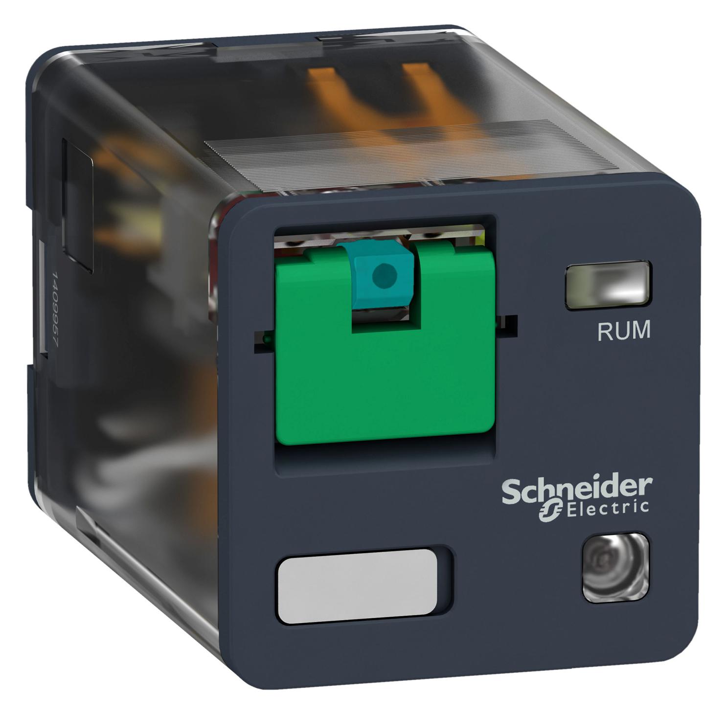 RUMC22FD POWER RELAY, DPDT, 10A, 250VAC SCHNEIDER ELECTRIC