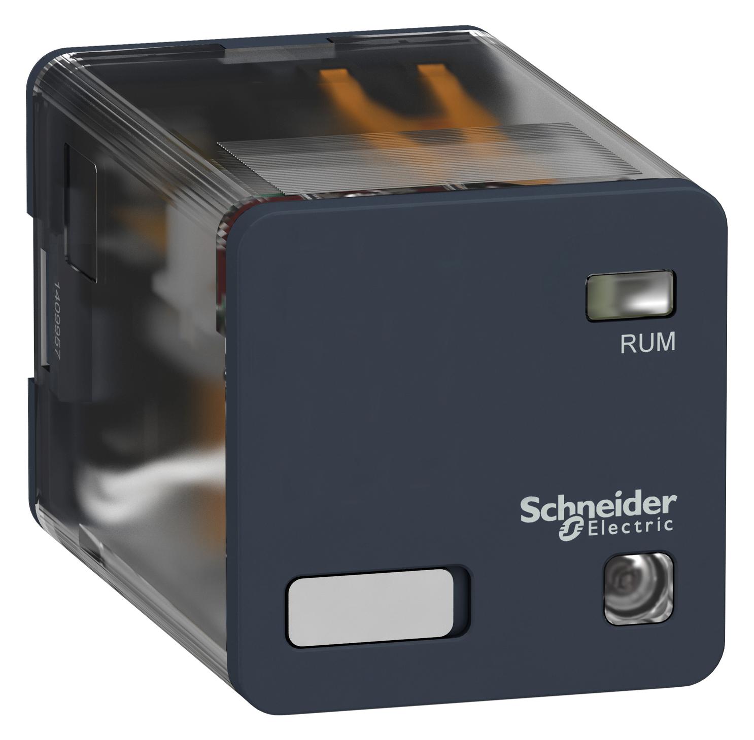 RUMC23BD POWER RELAY, DPDT, 10A, 250VAC SCHNEIDER ELECTRIC