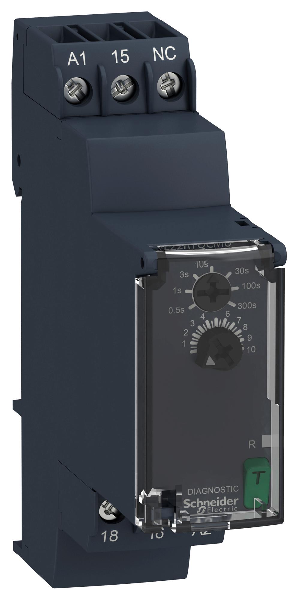 RE22R1QCMU TIME DELAY RELAY, SPDT, 0.05-300S SCHNEIDER ELECTRIC