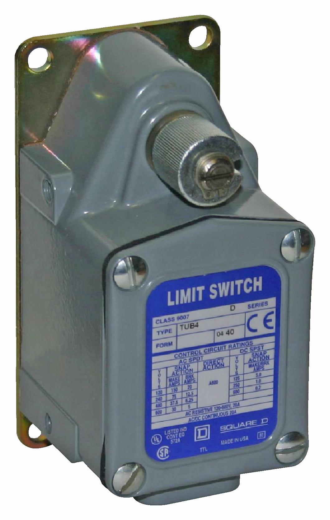 9007TUB1M12 LIMIT SW, ROTARY, SPDT-DB, 20A, 120V TELEMECANIQUE SENSORS