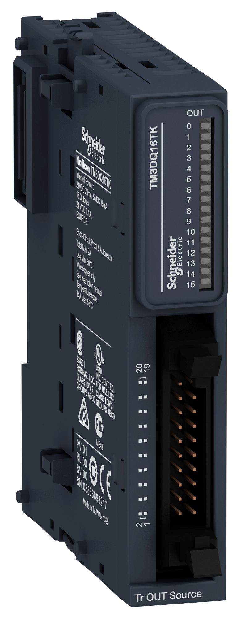 TM3DQ16TK DISCRETE OUTPUT MODULE SCHNEIDER ELECTRIC