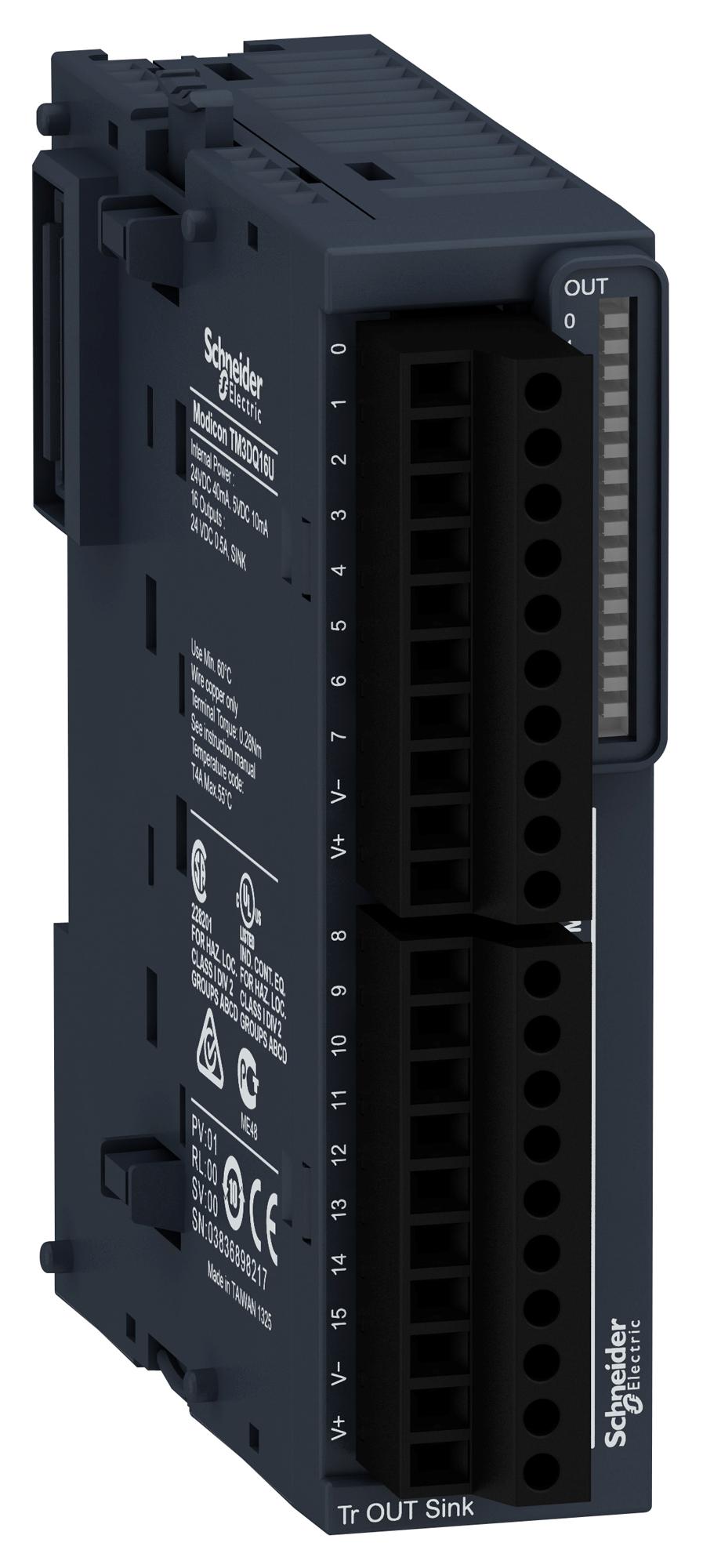 TM3DQ16U DISCRETE OUTPUT MODULE SCHNEIDER ELECTRIC