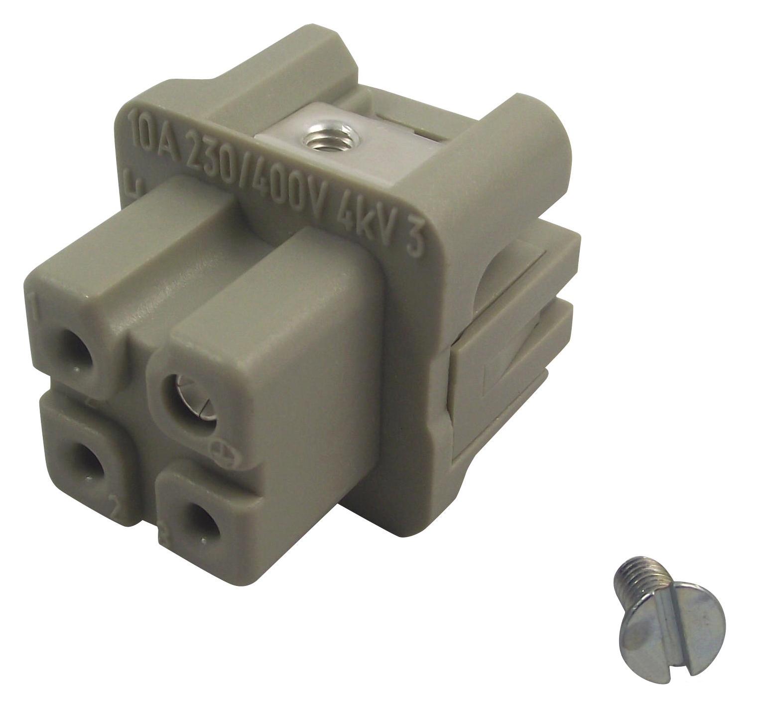 0920 003 2711 SOCKET, HAN3A, 3+E WAY HARTING